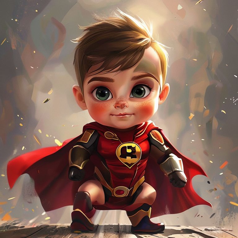 การแสดงความกล้าหาญของ Baby Hero ต่อเด็ก